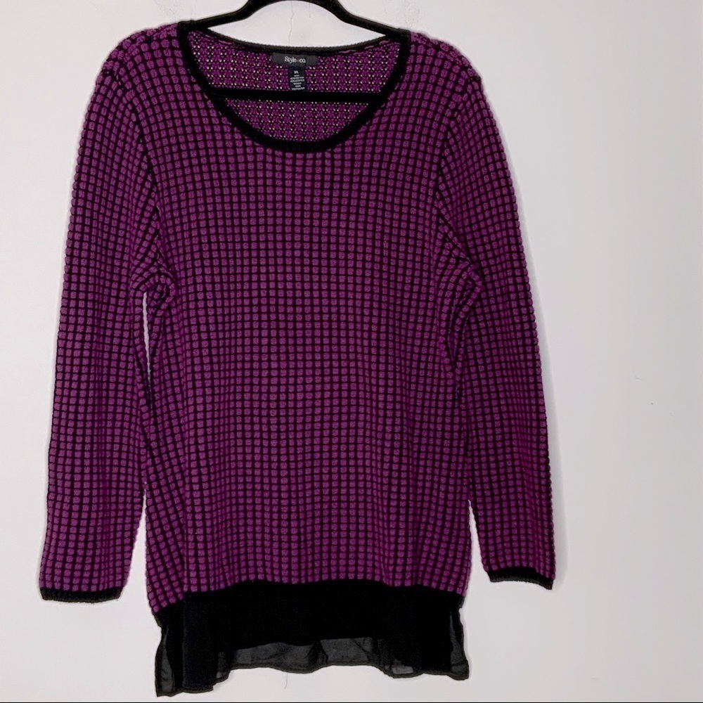 Style & CO purple sweater. Size XL